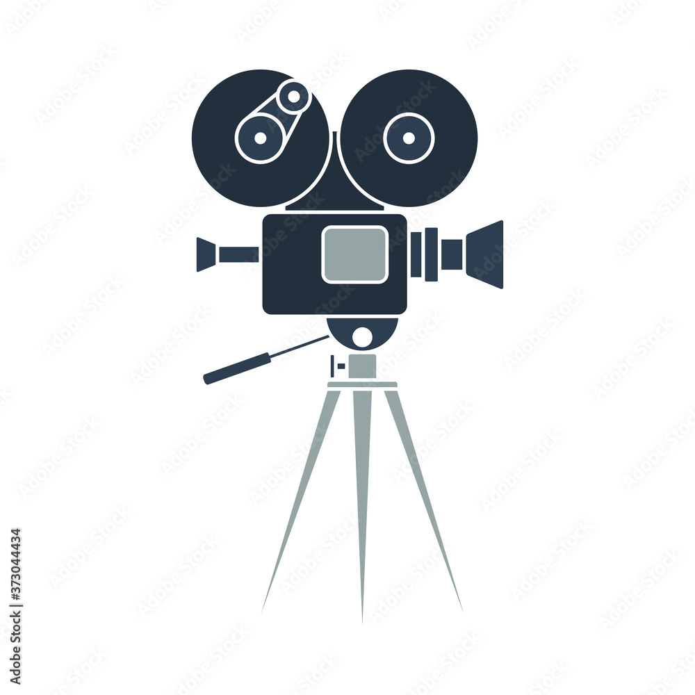 Obraz premium Retro Cinema Camera Icon