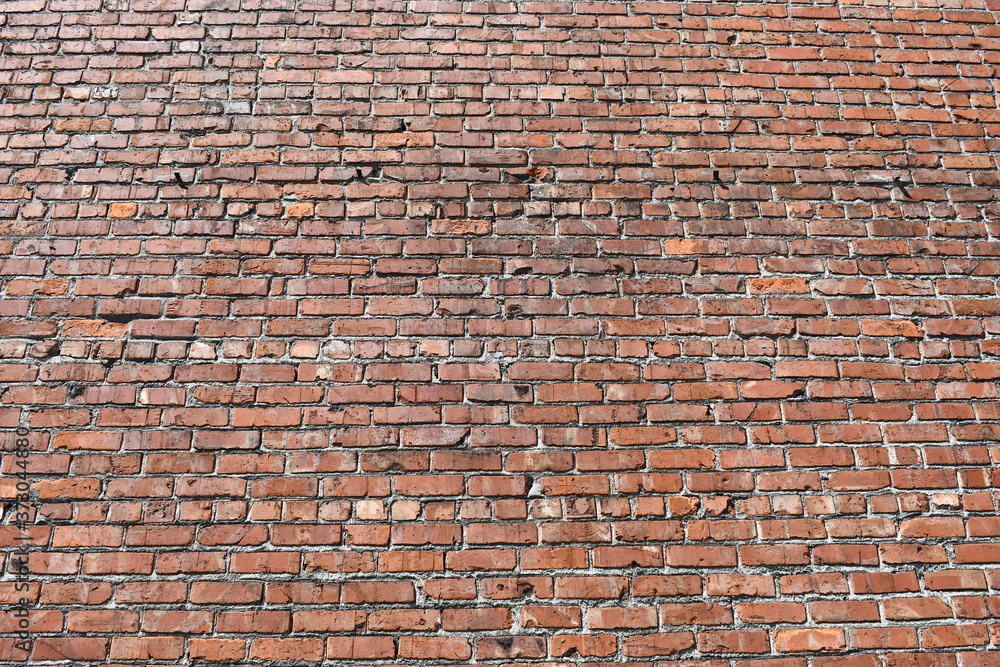 Naklejka premium Brick wall downtown Portland, OR.