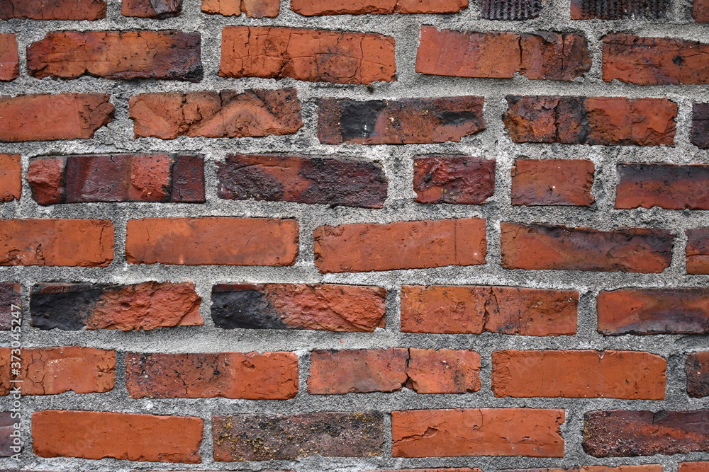 Obraz premium Brick wall downtown Portland, OR.