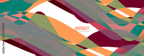 Fototapeta Naklejka Na Ścianę i Meble -  Fluid wave colorful abstract background. Dynamic colorful vibrant vector design