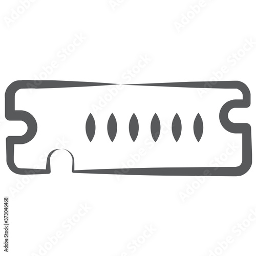 
Vector of ram in modern linear style, random access memory 
