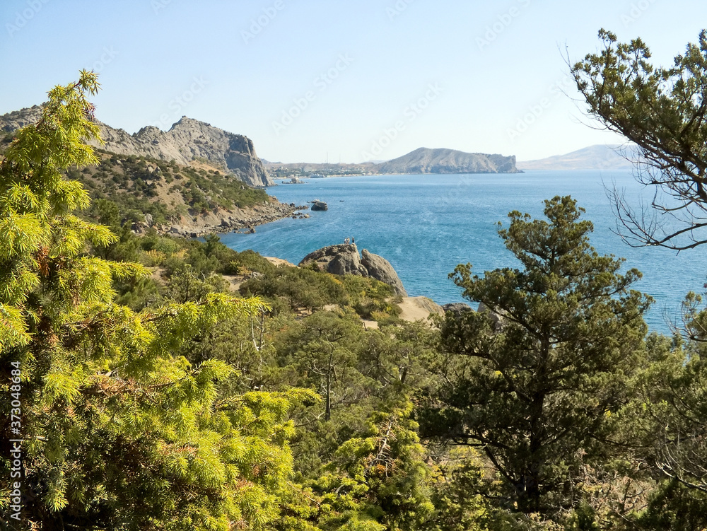 View of Cape Alchak on the east coast of the Crimea