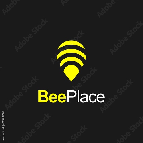 bee place company logo template