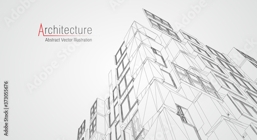 Fotografie, Tablou Architecture line background