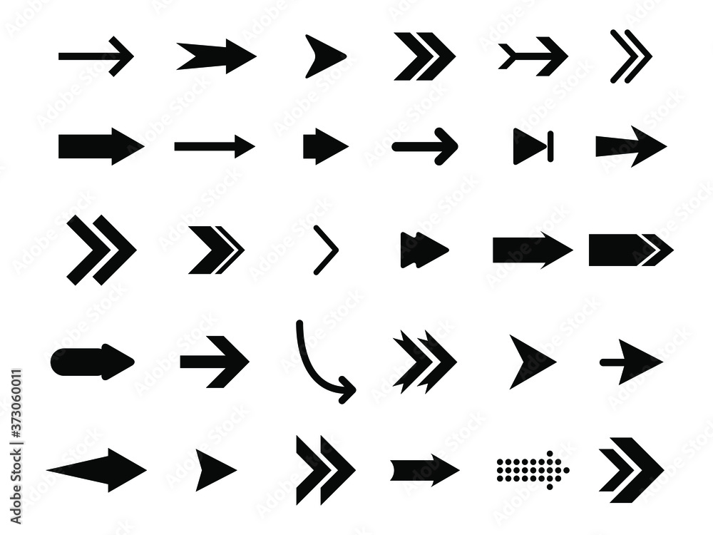 Set flat arrows vector with isolated on white background. Collections for web design, interface and more. Set flat arrows vector with isolated on white background. Collections for web design, interface and more.