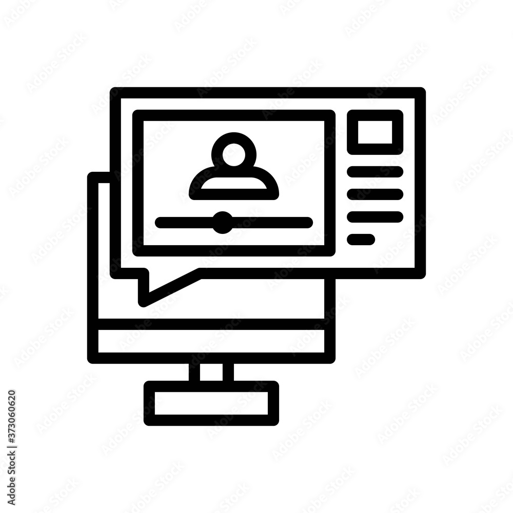 vlog icon isolated on white background. vector illustration in line style. EPS 10 vlog icon isolated on white background. vector illustration in line style. EPS 10
