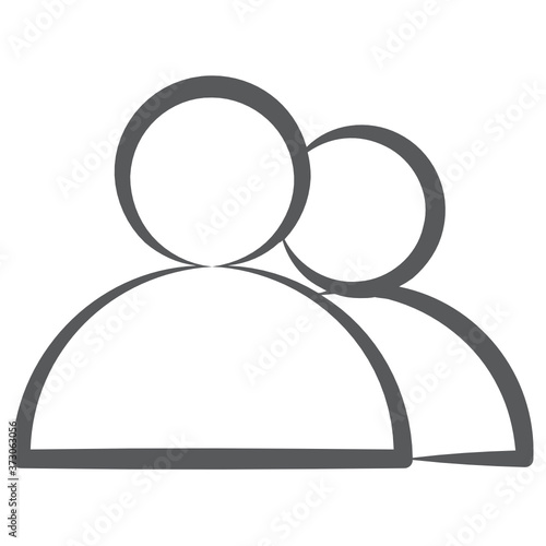 
Two persons in a line icon denoting users
