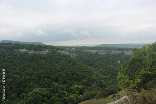 beautiful views of chufut-kale in Bakhchisarai