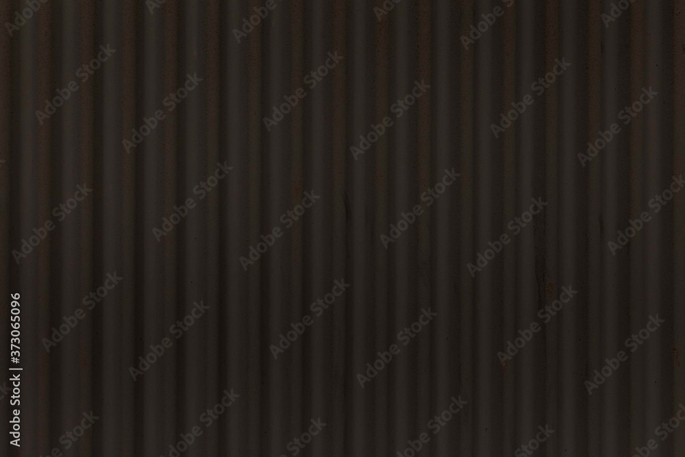 Obraz premium Black corrugated plastic sheet texture and seamless background