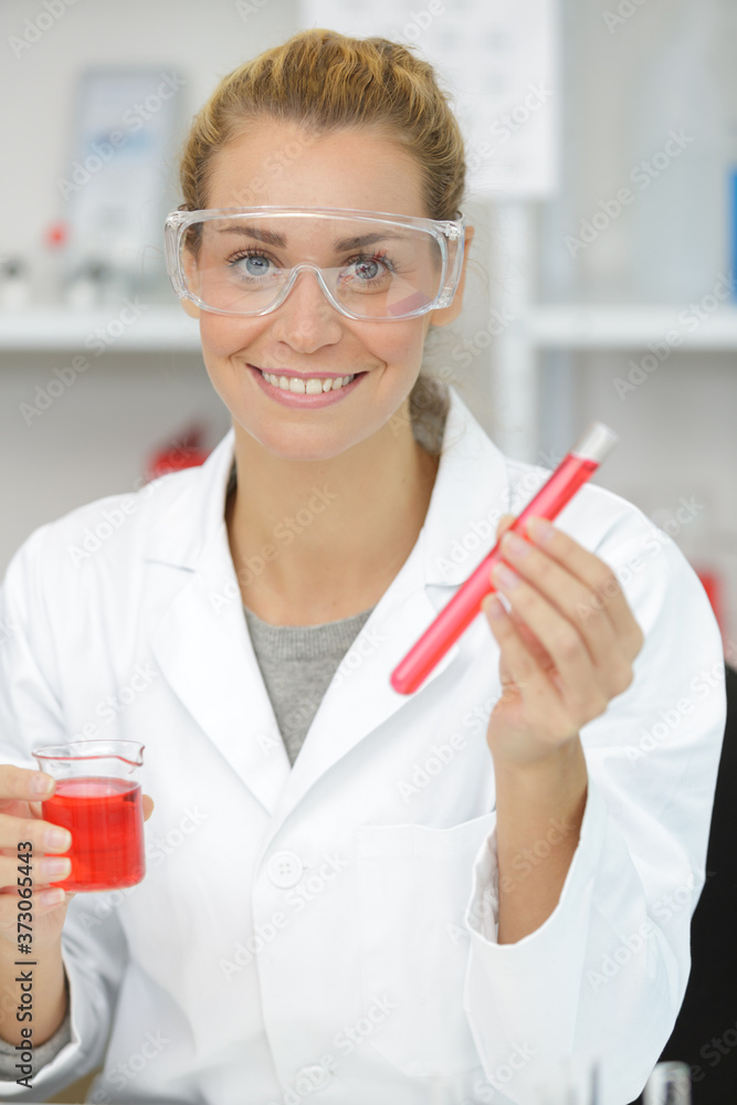 happy lab technician in science laboratory class happy lab technician in science laboratory class