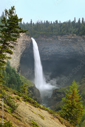 Helmcken Falls on Murtle River in Wells Gray Provincial Park  British Columbia  Canada