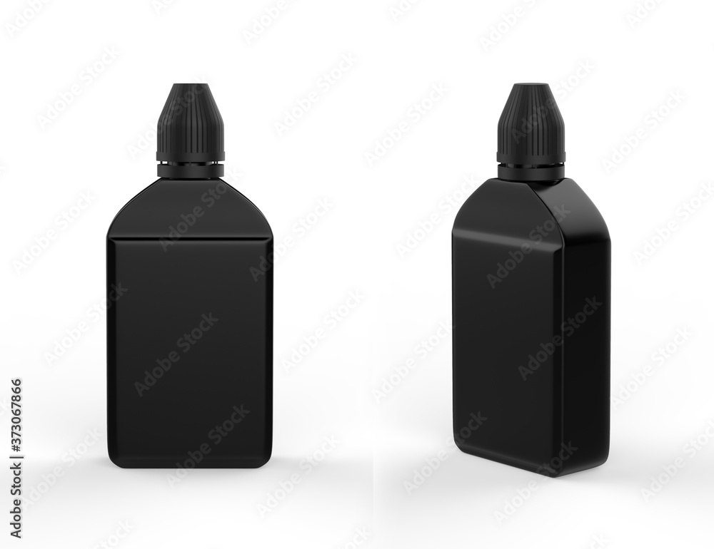 Editable dropper bottle and cap. Contains accurate mesh to wrap your design with envelope distortion. 3d illustration Editable dropper bottle and cap. Contains accurate mesh to wrap your design with envelope distortion. 3d illustration