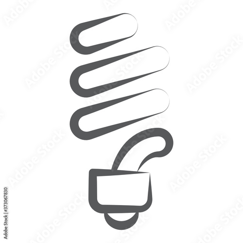 Energy saver bulb icon, renewable energy 