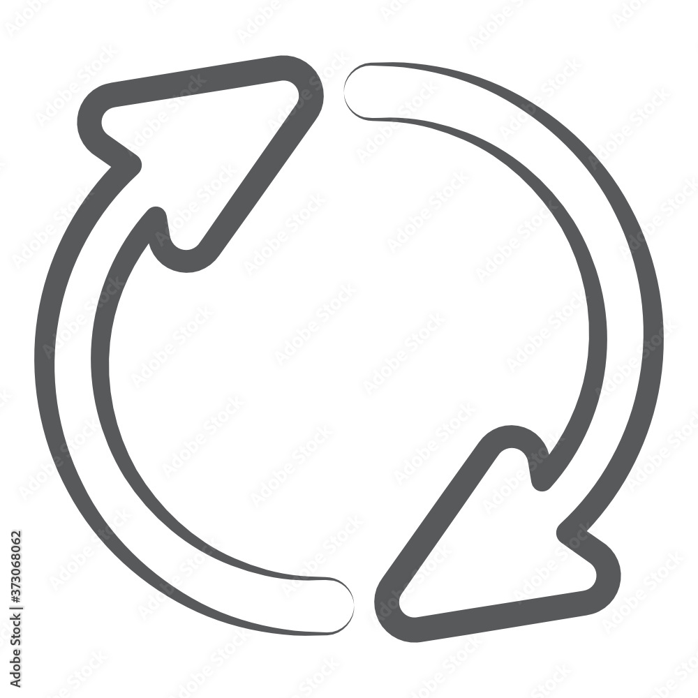 An icon style of refresh arrows, update concept
An icon style of refresh arrows, update concept