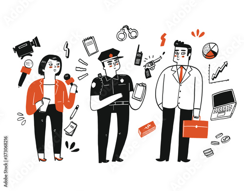 A group of workers