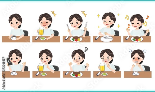 清楚な服装をした若い女性