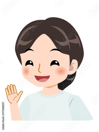 爽やかな服装のスカートの女の子