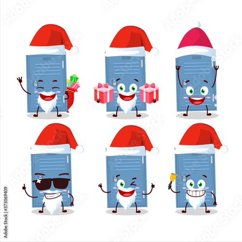 Santa Claus emoticons with locker cartoon character