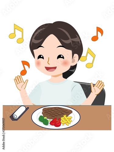 爽やかな服装のスカートの女の子