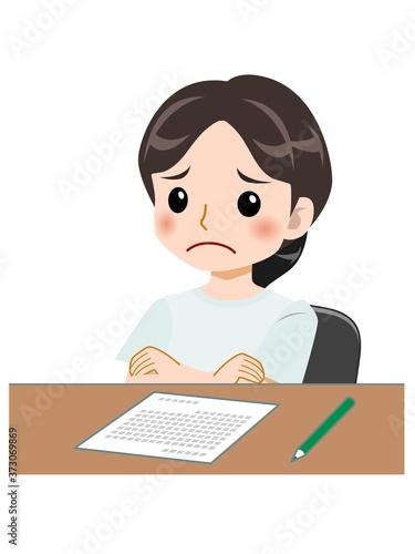 爽やかな服装のスカートの女の子