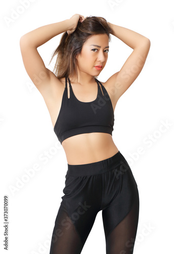 asian woman in sportwear © pongimages