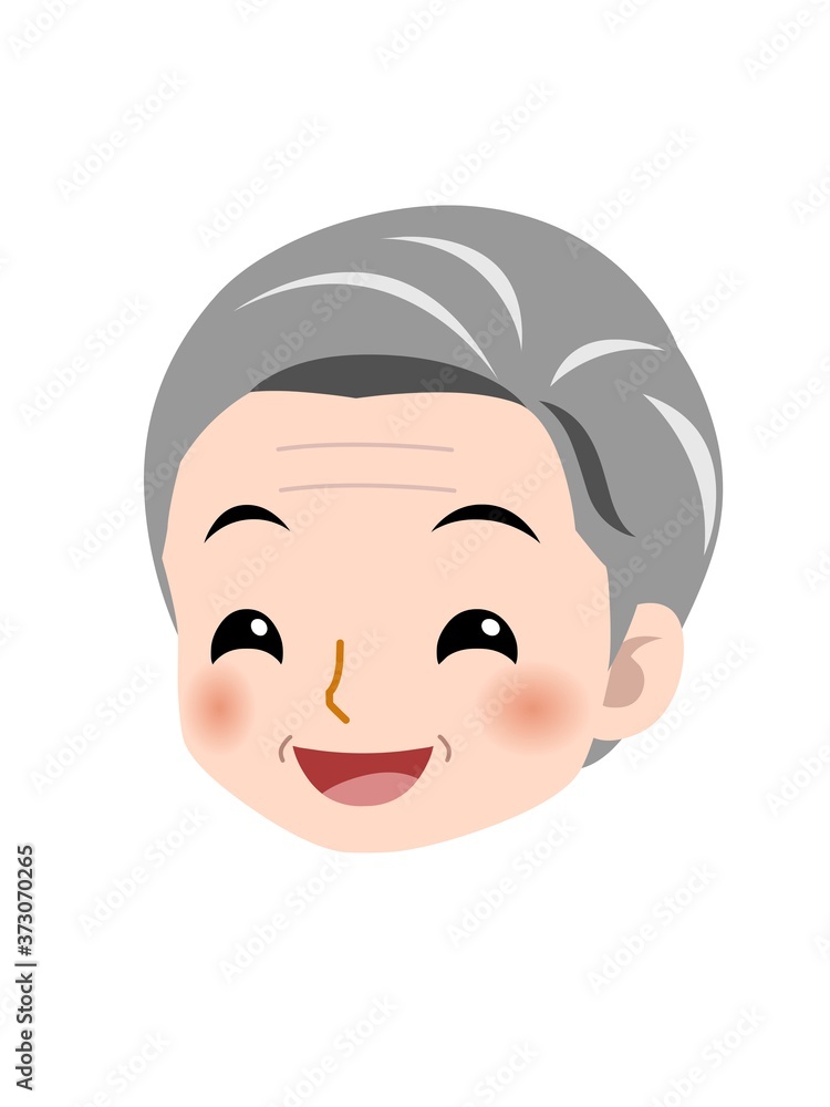白衣を着た白髪の女性 白衣を着た白髪の女性