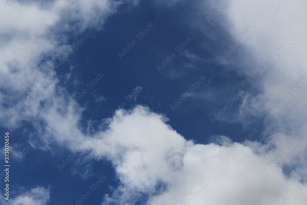 clouds in the blue sky