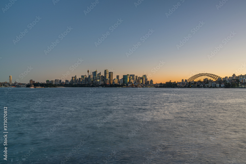 Sunset over Sydney Harbour	