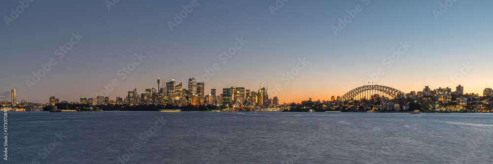 Sunset over Sydney Harbour	