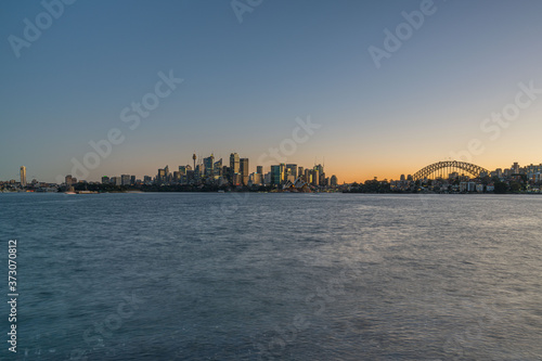 Sunset over Sydney Harbour 