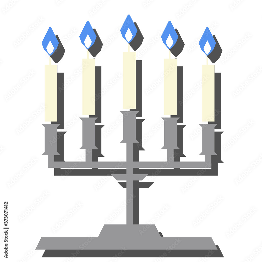 illustration of halloween characters - candle illustration of halloween characters - candle