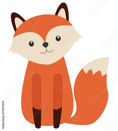 Süßer Wald Fuchs Vector Illustration