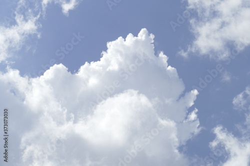 Weisse Wolken, Blauer Himmel, Hintergrundbild, Deutschland, Europa