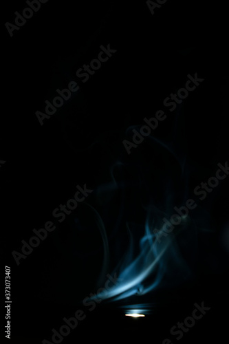 Smoke with texture of flame with dark background