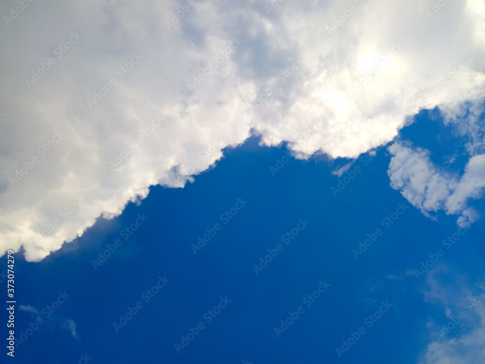 Sky and white clouds As natural background