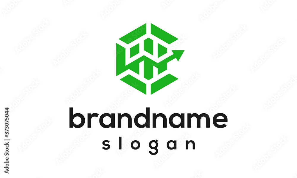 Statistic financial logo design vector Statistic financial logo design vector