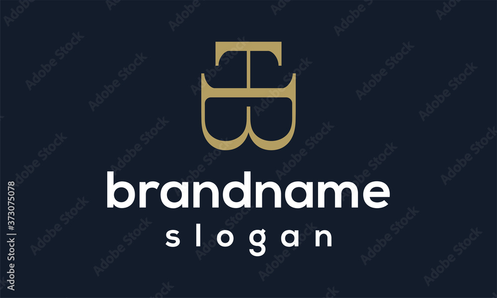 Initial TB logo design vector Initial TB logo design vector
