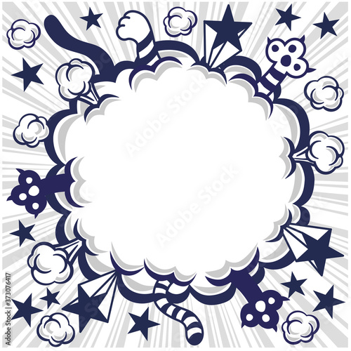 コミック風のネコの喧嘩 吹き出し素材 Stock Vector Adobe Stock コミック風のネコの喧嘩 吹き出し素材 Stock Vector Adobe Stock