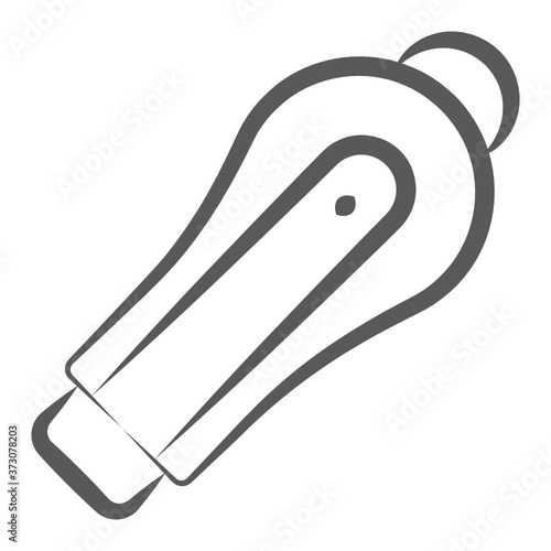 
Bluetooth device icon design, vector of earpiece 
