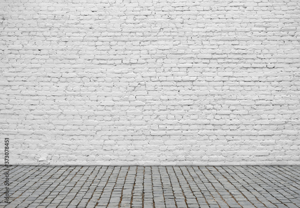 Fototapeta premium Old white wall