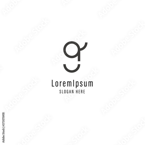 Letter G vector logo design template on white