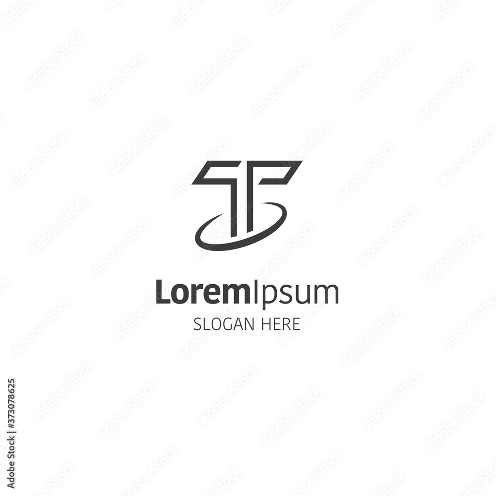 Letter T vector logo design template on white Letter T vector logo design template on white