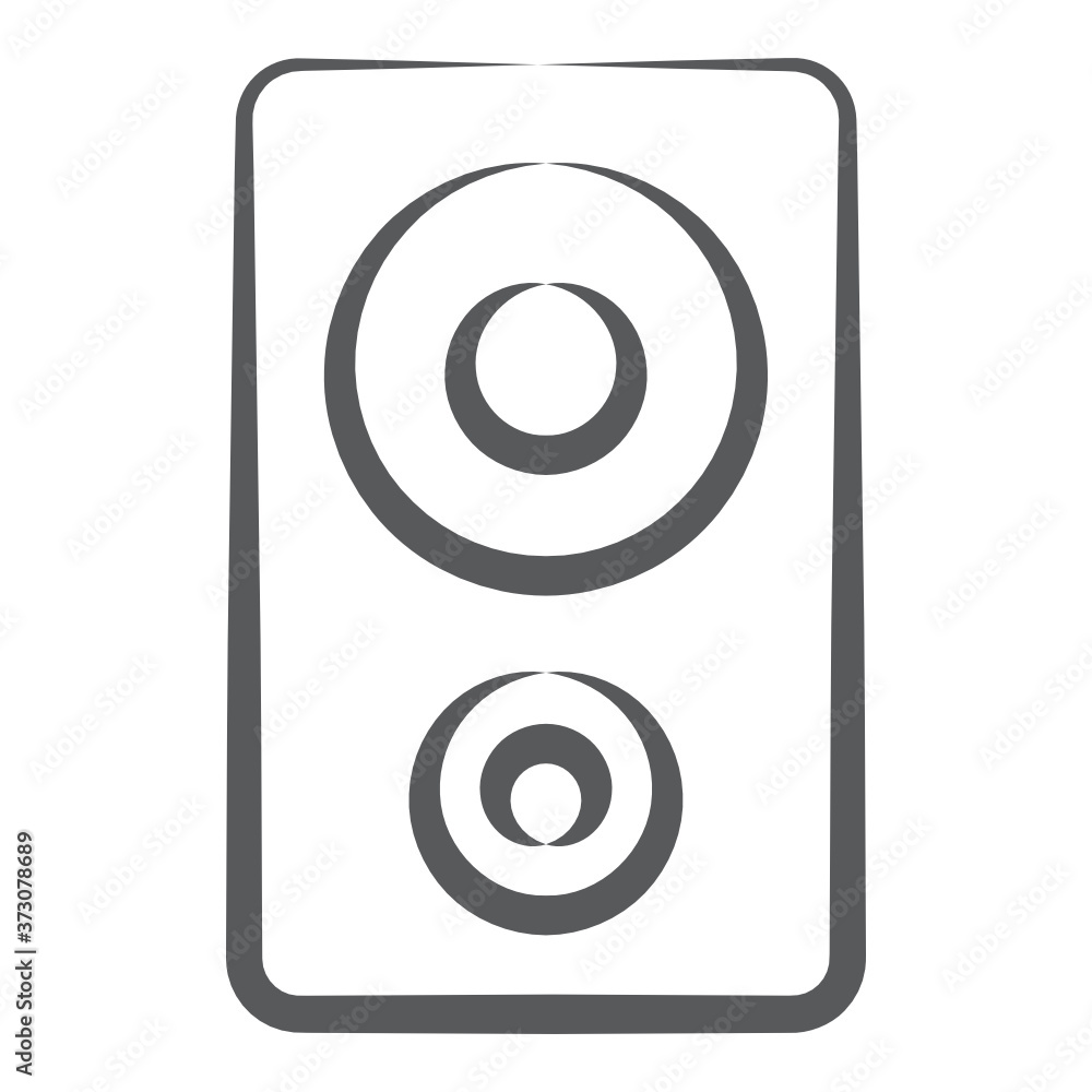A sound speaker vector in trendy hand drawn style
A sound speaker vector in trendy hand drawn style