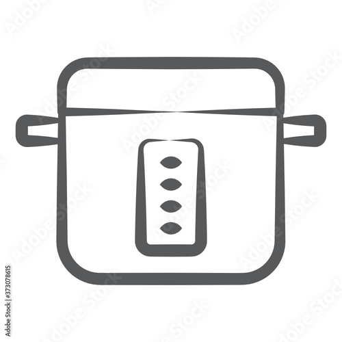 
Editable sketch vector design of pressure cooker icon
