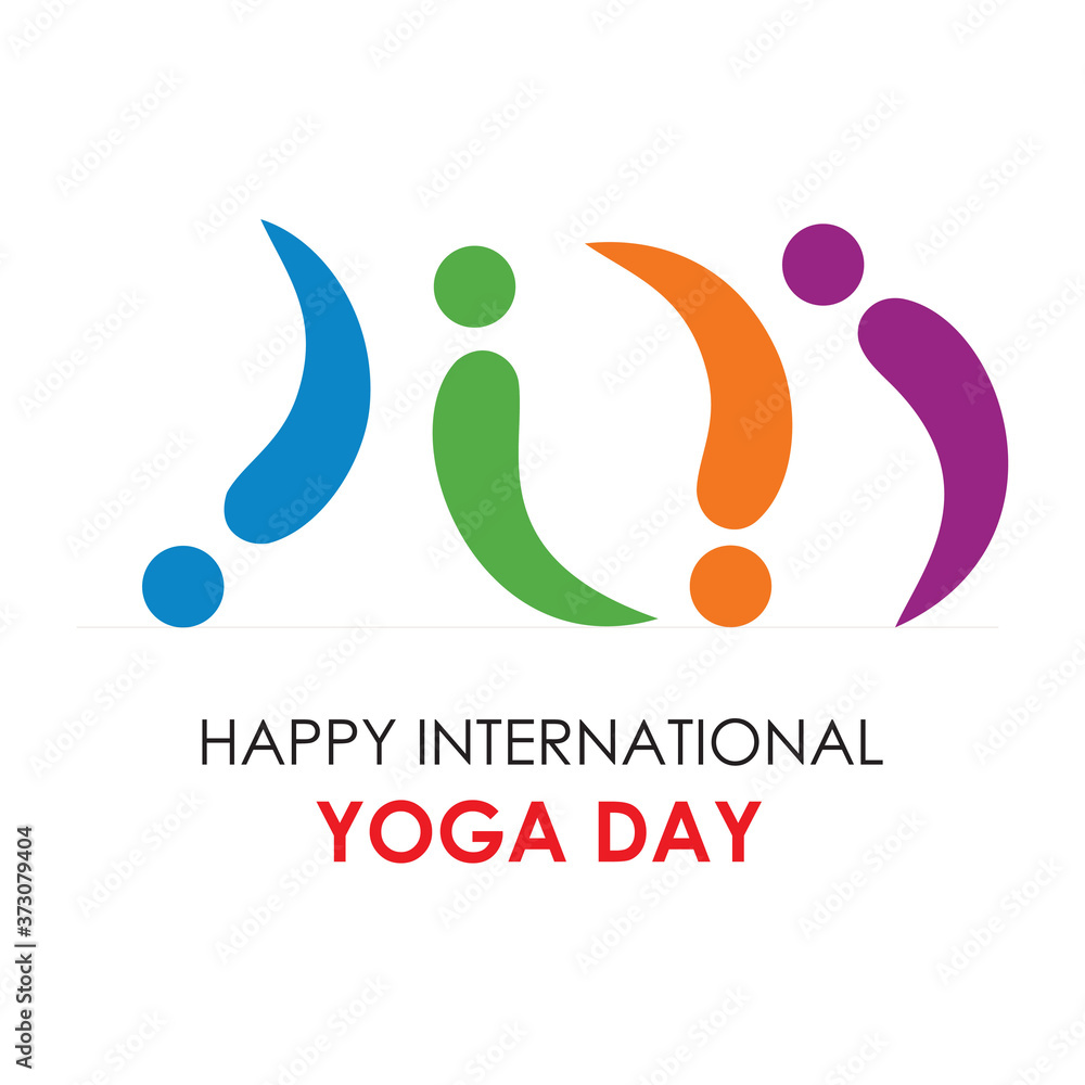 International yoga day greeting card International yoga day greeting card