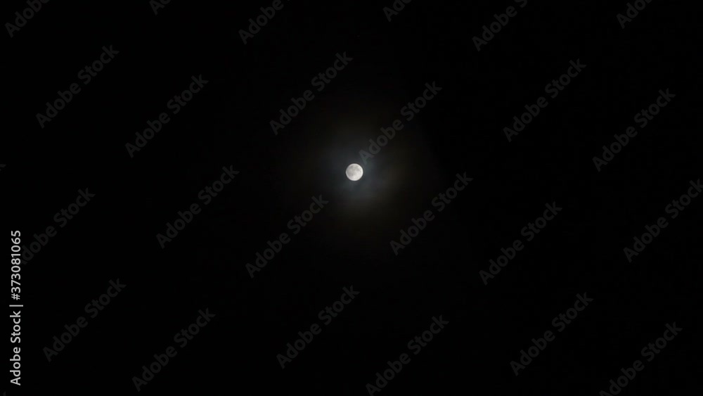 Full Moon Night Dark Sky With Passing Clouds Full Moon Night Dark Sky With Passing Clouds