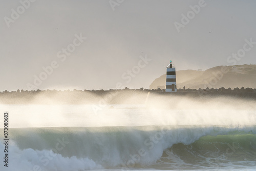 Fototapeta Naklejka Na Ścianę i Meble -  Peniche - Supertubos at Sunset
