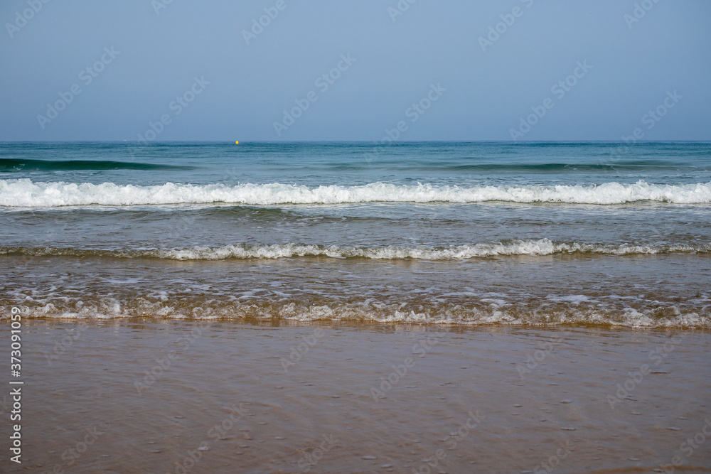 Sea horizon at La Barrosa beach, Sancti Petri, Cadiz, Spain Sea horizon at La Barrosa beach, Sancti Petri, Cadiz, Spain