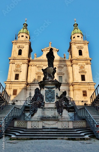 Salzburg, Dom, Westwerk, Doppelturmfassade photo