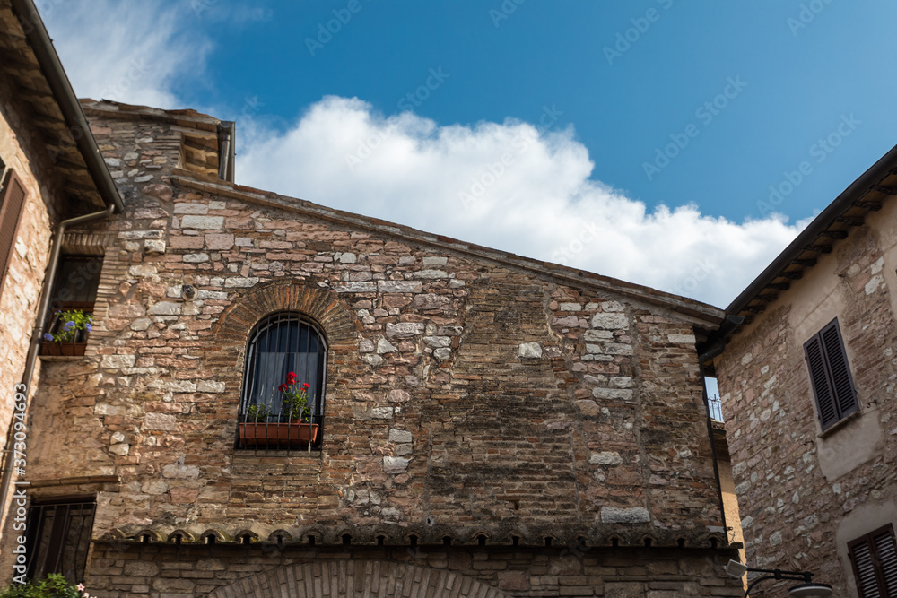 Città medievale di Spello. Umbria